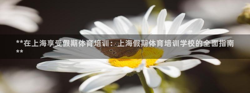 耀世幻主：**在上海享受假期体育培训：上海假期体育培