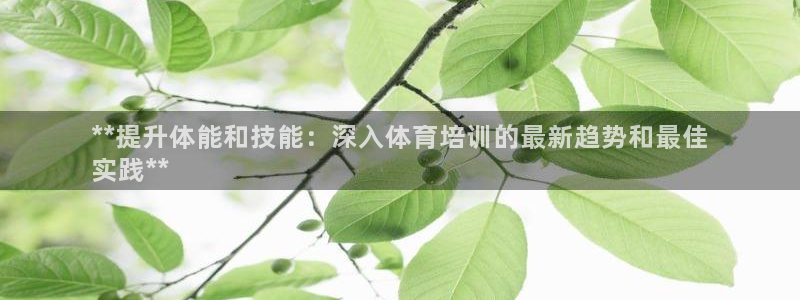 耀世娱乐官网首页登录不了：**提升体能和技能：深入体