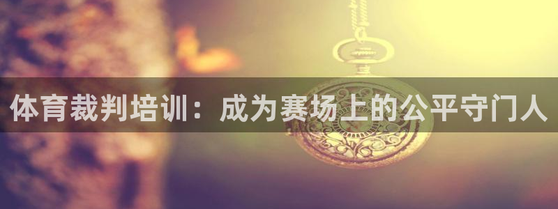耀世娱乐挂机教程：体育裁判培训：成为赛场上的公平守门