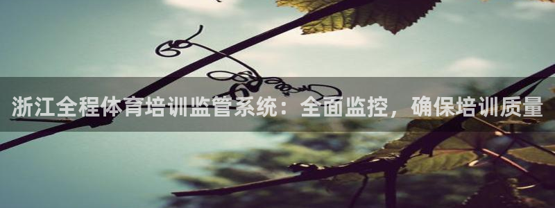 耀世令有什么用：浙江全程体育培训监管系统：全面监控，